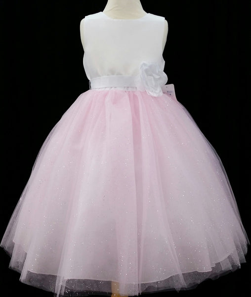 Glitter Tulle Flower Girl Dress - Concepcion Bridal & Quinceañera Boutique
