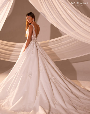 Plunging Neckline Wedding Dress