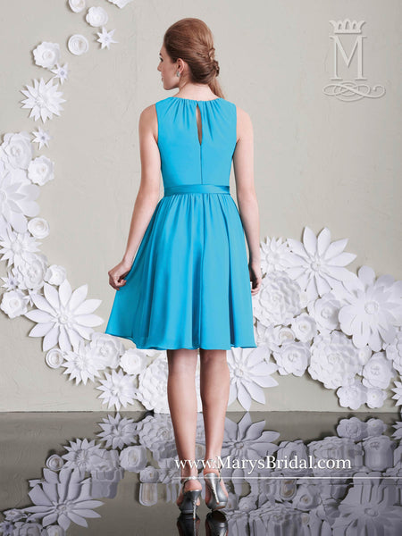 Knee-Length Gown with Satin Bow Belt - Concepcion Bridal & Quinceañera Boutique